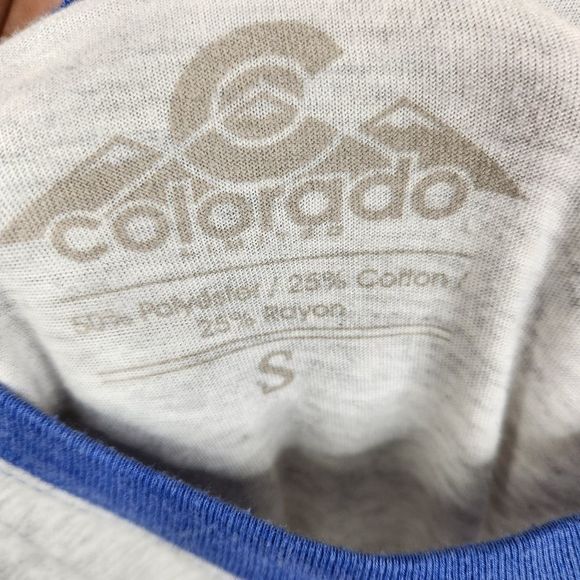 Colorado Limited Retro Style Raglan Colorblock Crewneck Tee Small - Picture 4 of 4